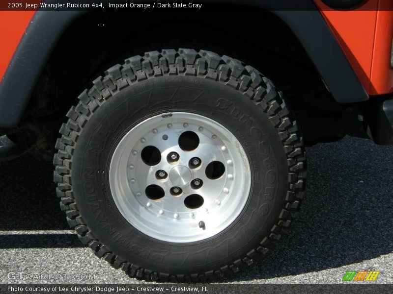 Impact Orange / Dark Slate Gray 2005 Jeep Wrangler Rubicon 4x4
