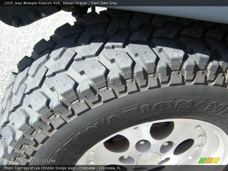 Impact Orange / Dark Slate Gray 2005 Jeep Wrangler Rubicon 4x4