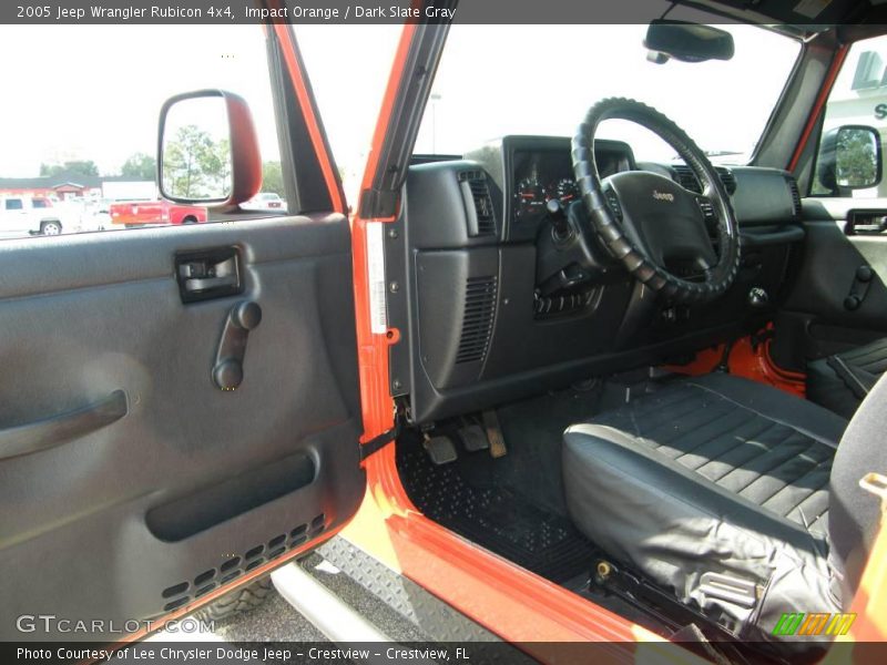 Impact Orange / Dark Slate Gray 2005 Jeep Wrangler Rubicon 4x4