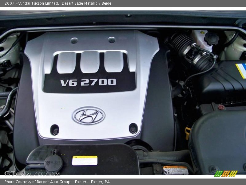 Desert Sage Metallic / Beige 2007 Hyundai Tucson Limited
