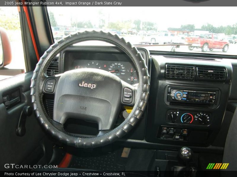 Impact Orange / Dark Slate Gray 2005 Jeep Wrangler Rubicon 4x4