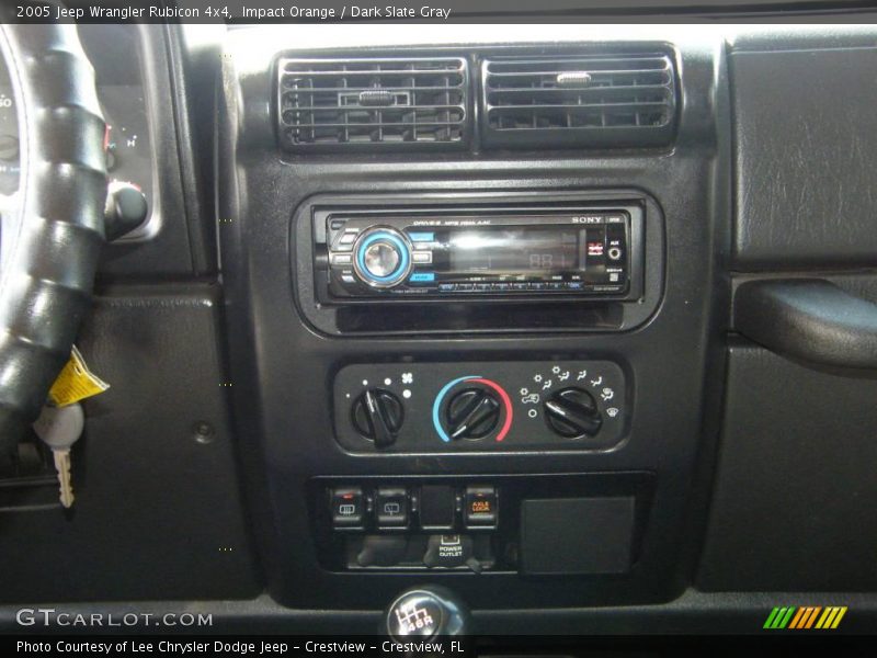 Impact Orange / Dark Slate Gray 2005 Jeep Wrangler Rubicon 4x4