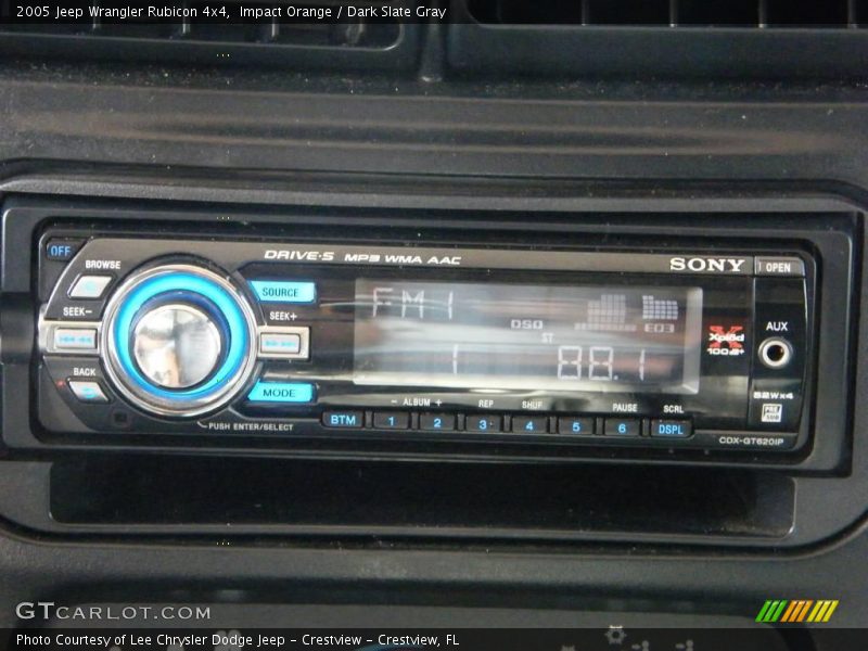 Impact Orange / Dark Slate Gray 2005 Jeep Wrangler Rubicon 4x4