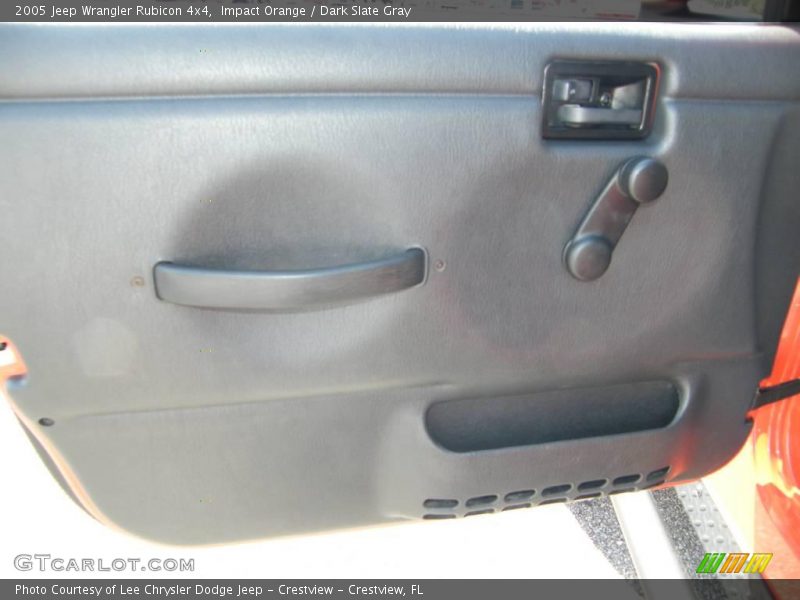 Impact Orange / Dark Slate Gray 2005 Jeep Wrangler Rubicon 4x4