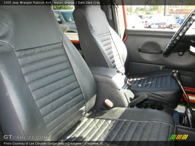 Impact Orange / Dark Slate Gray 2005 Jeep Wrangler Rubicon 4x4