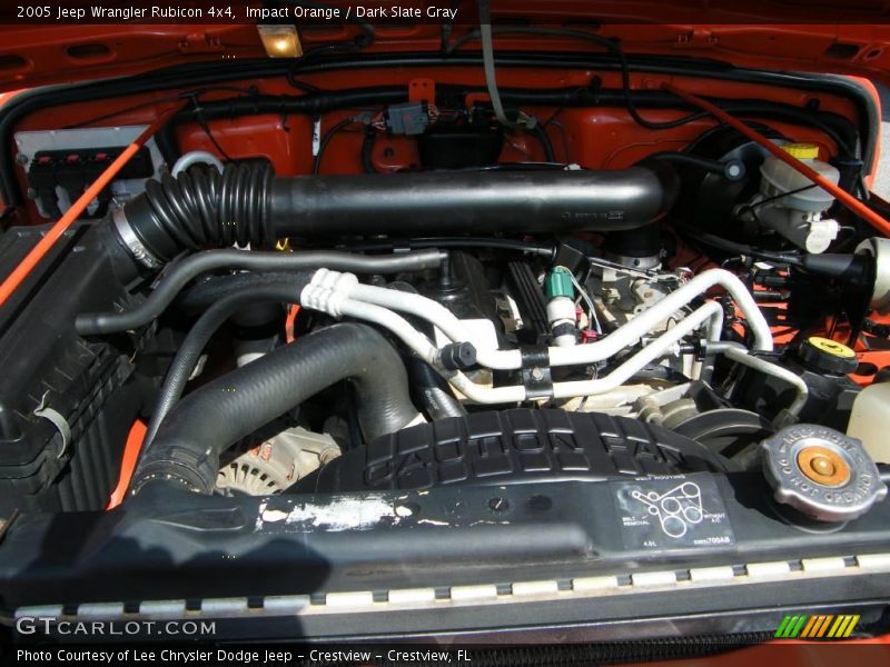 Impact Orange / Dark Slate Gray 2005 Jeep Wrangler Rubicon 4x4