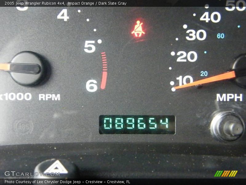 Impact Orange / Dark Slate Gray 2005 Jeep Wrangler Rubicon 4x4