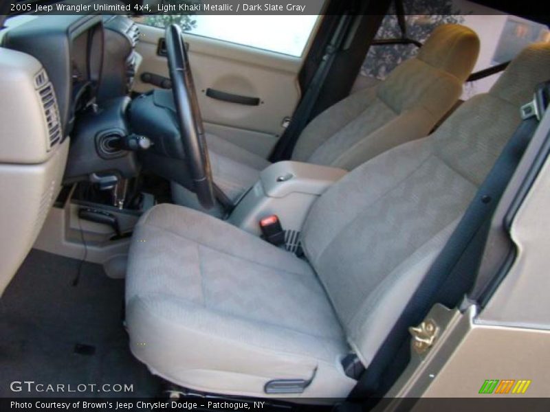 Light Khaki Metallic / Dark Slate Gray 2005 Jeep Wrangler Unlimited 4x4