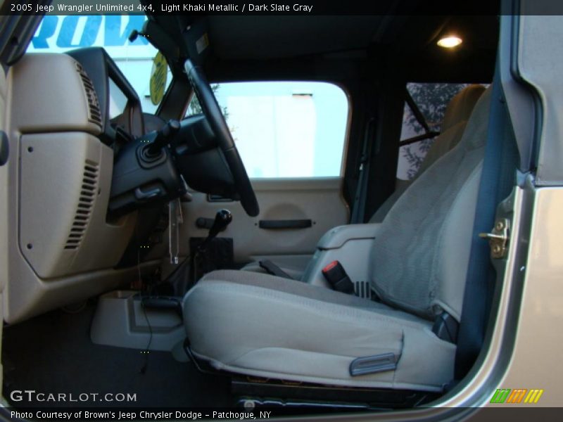 Light Khaki Metallic / Dark Slate Gray 2005 Jeep Wrangler Unlimited 4x4
