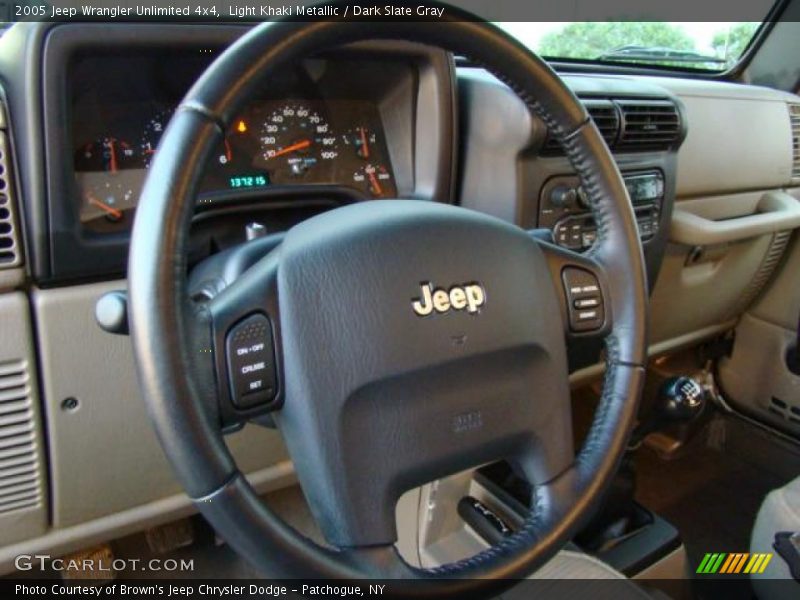 Light Khaki Metallic / Dark Slate Gray 2005 Jeep Wrangler Unlimited 4x4
