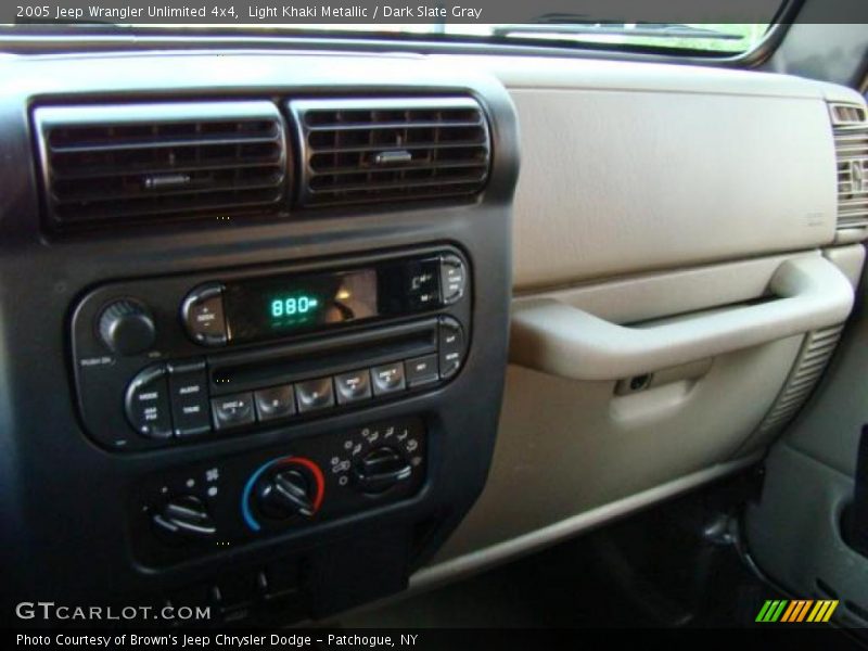 Light Khaki Metallic / Dark Slate Gray 2005 Jeep Wrangler Unlimited 4x4