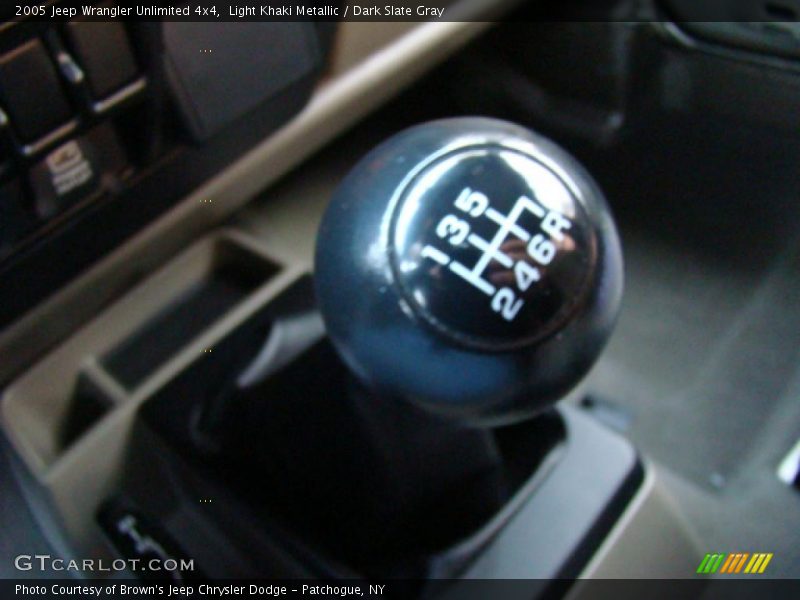 Light Khaki Metallic / Dark Slate Gray 2005 Jeep Wrangler Unlimited 4x4