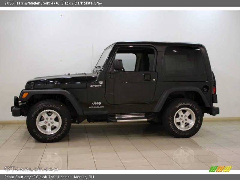 Black / Dark Slate Gray 2005 Jeep Wrangler Sport 4x4