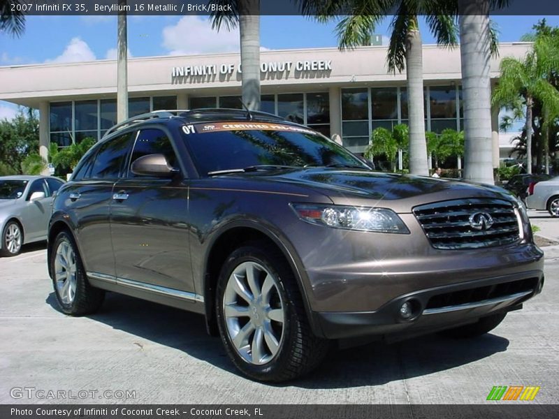 Beryllium 16 Metallic / Brick/Black 2007 Infiniti FX 35