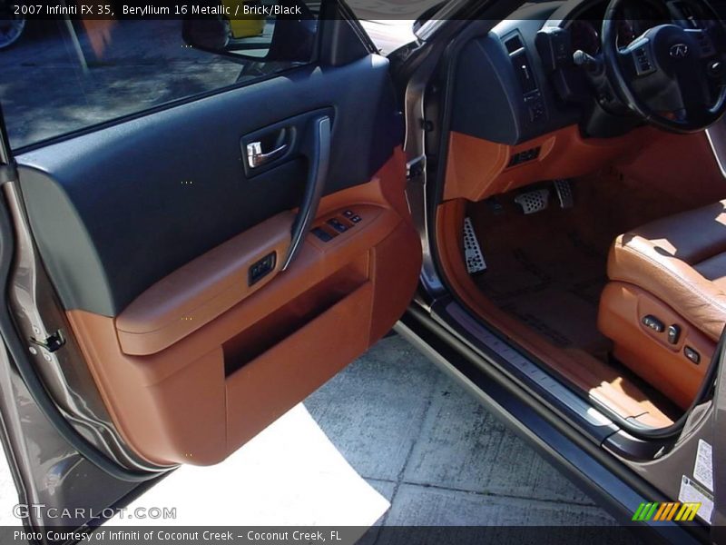 Beryllium 16 Metallic / Brick/Black 2007 Infiniti FX 35