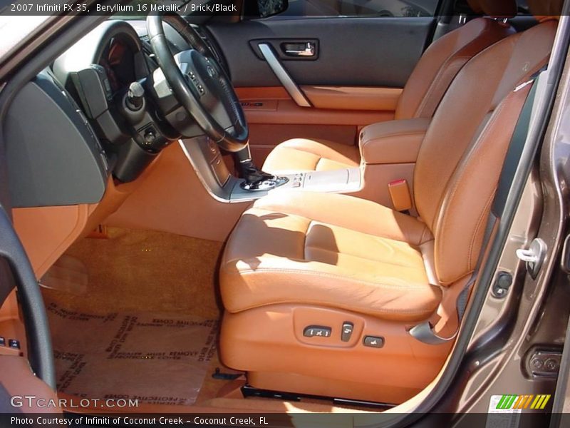 Beryllium 16 Metallic / Brick/Black 2007 Infiniti FX 35