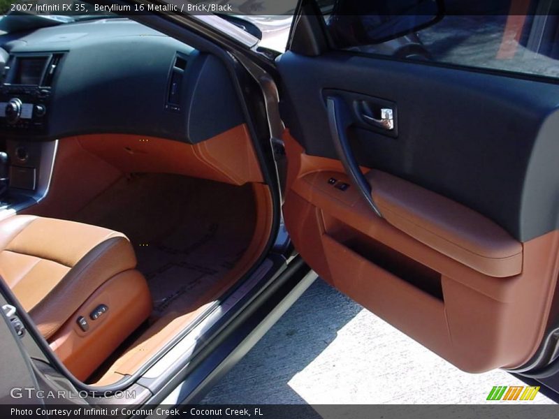 Beryllium 16 Metallic / Brick/Black 2007 Infiniti FX 35