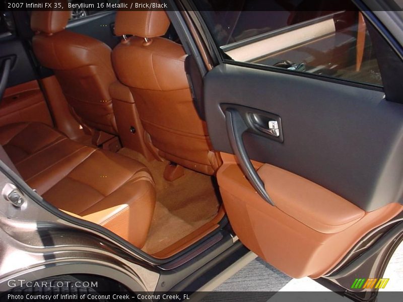 Beryllium 16 Metallic / Brick/Black 2007 Infiniti FX 35