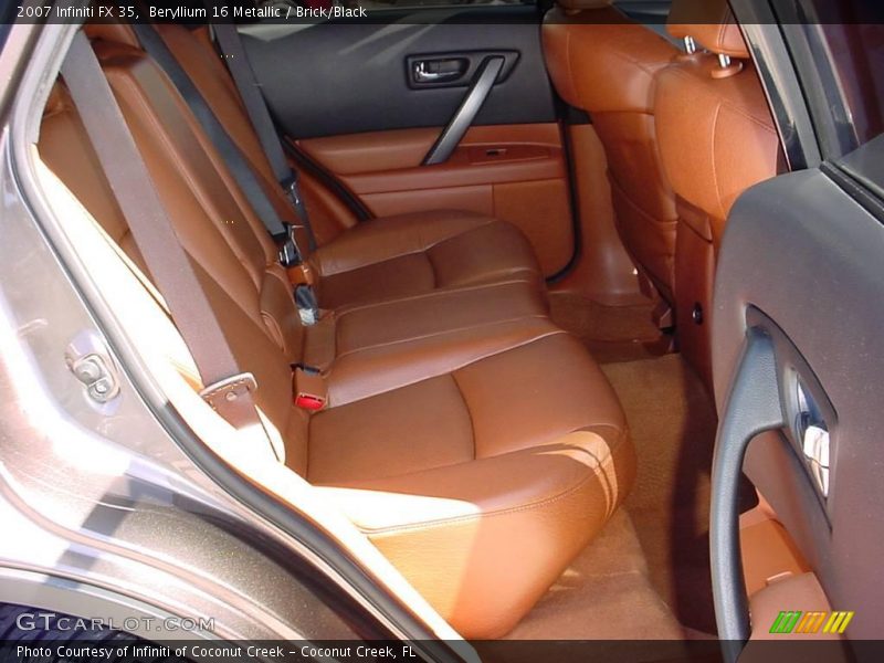 Beryllium 16 Metallic / Brick/Black 2007 Infiniti FX 35