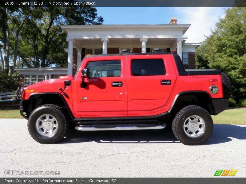 Victory Red / Ebony Black 2005 Hummer H2 SUT