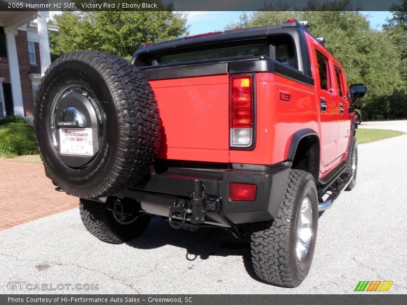 Victory Red / Ebony Black 2005 Hummer H2 SUT