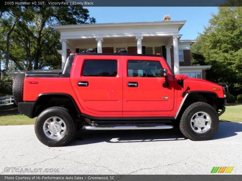 Victory Red / Ebony Black 2005 Hummer H2 SUT