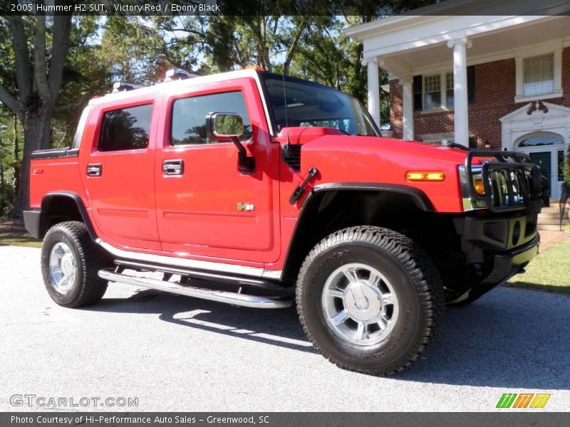 Victory Red / Ebony Black 2005 Hummer H2 SUT