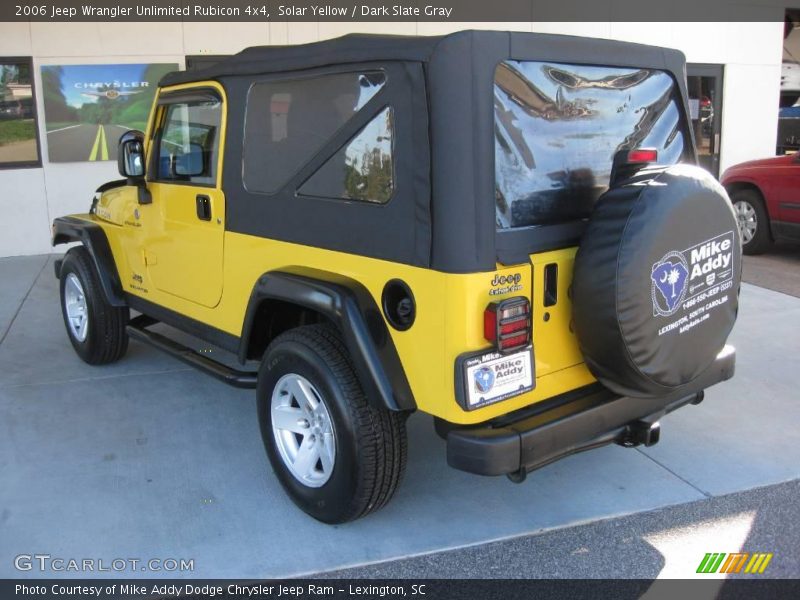 Solar Yellow / Dark Slate Gray 2006 Jeep Wrangler Unlimited Rubicon 4x4