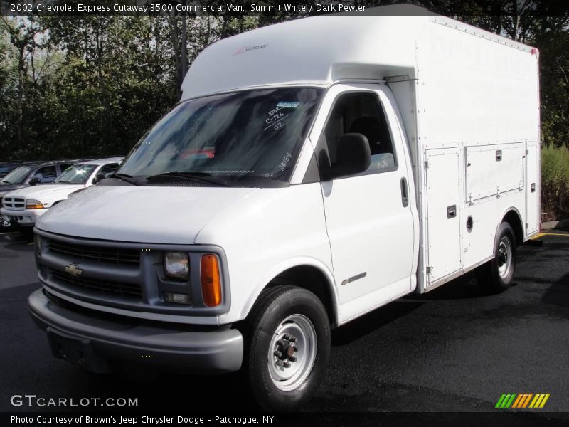 Summit White / Dark Pewter 2002 Chevrolet Express Cutaway 3500 Commercial Van