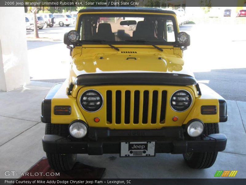 Solar Yellow / Dark Slate Gray 2006 Jeep Wrangler Unlimited Rubicon 4x4