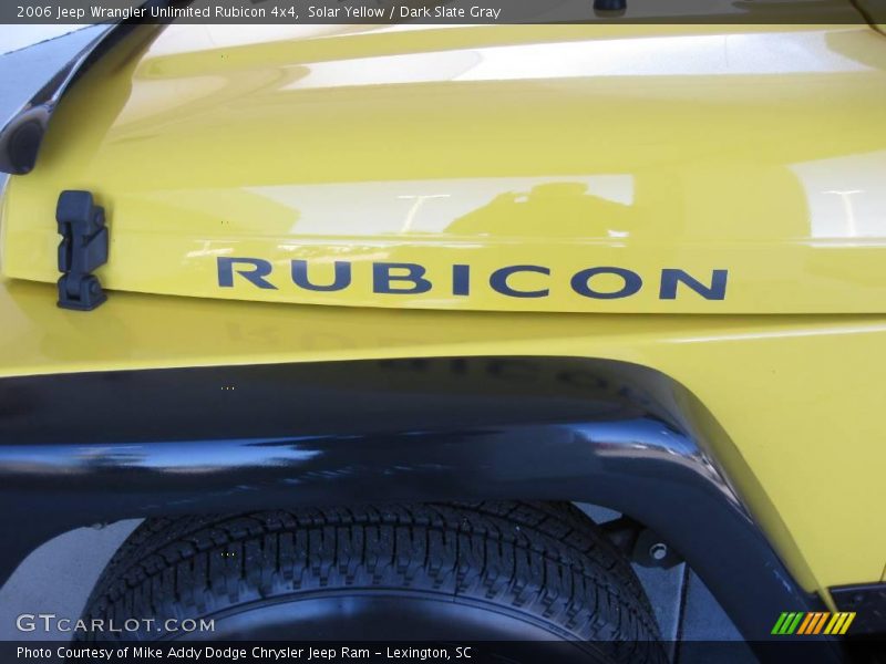 Solar Yellow / Dark Slate Gray 2006 Jeep Wrangler Unlimited Rubicon 4x4