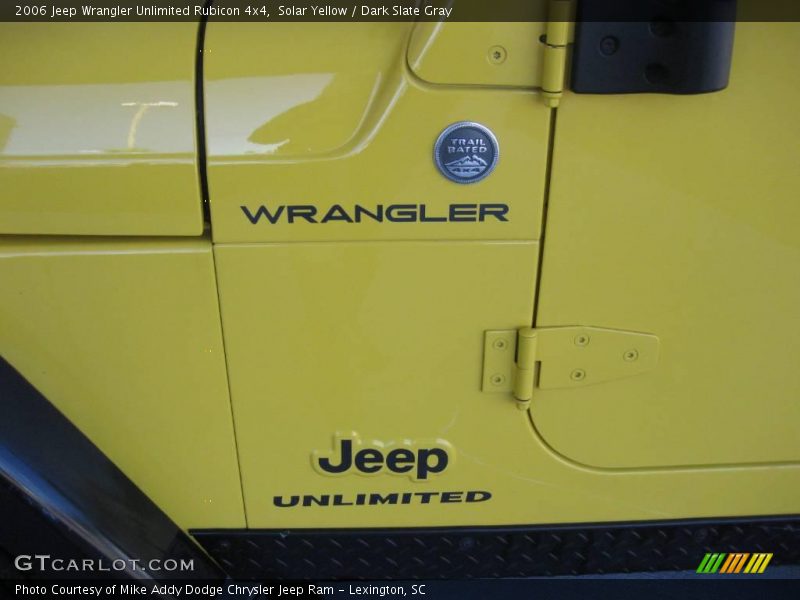 Solar Yellow / Dark Slate Gray 2006 Jeep Wrangler Unlimited Rubicon 4x4