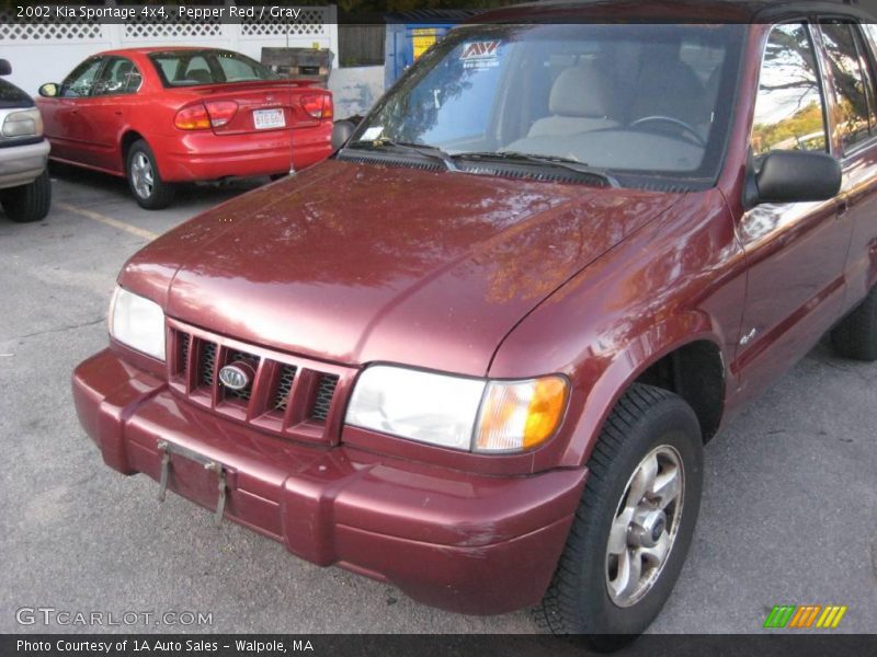 Pepper Red / Gray 2002 Kia Sportage 4x4