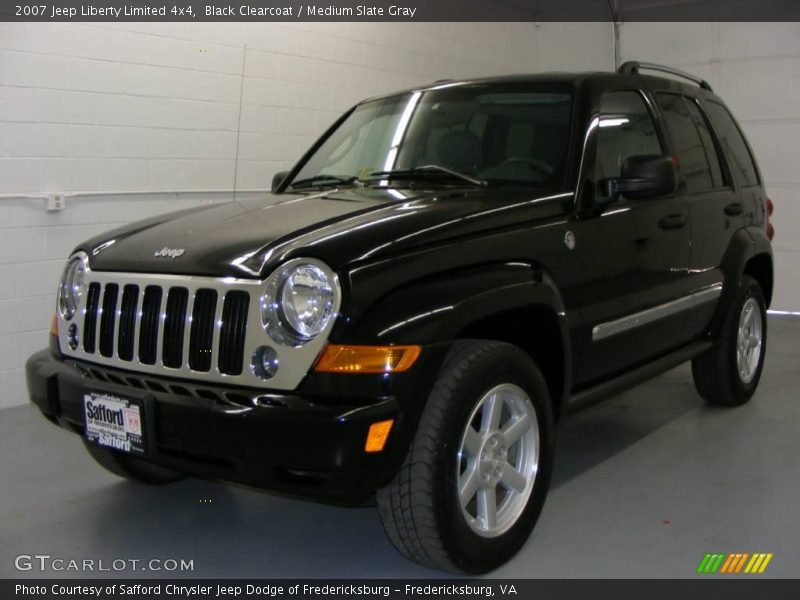 Black Clearcoat / Medium Slate Gray 2007 Jeep Liberty Limited 4x4