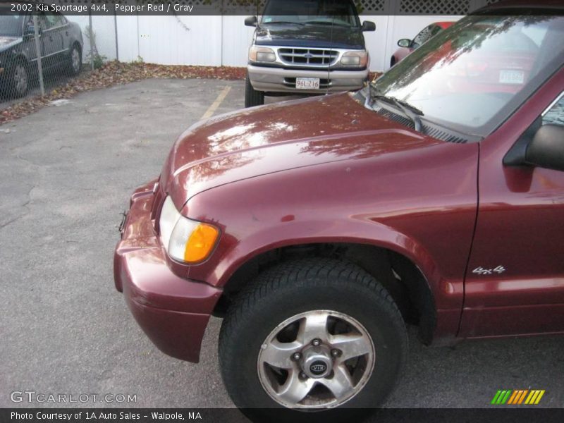 Pepper Red / Gray 2002 Kia Sportage 4x4