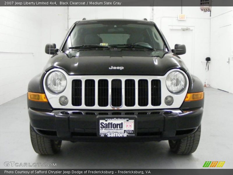 Black Clearcoat / Medium Slate Gray 2007 Jeep Liberty Limited 4x4
