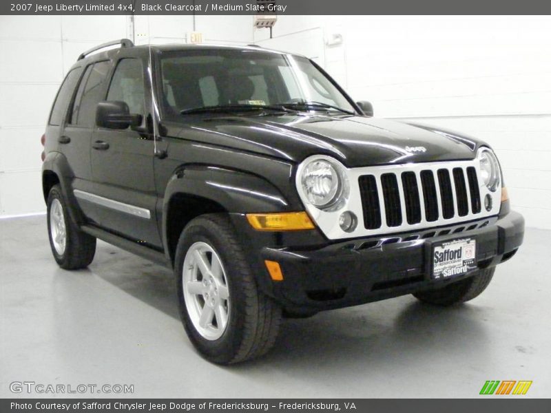 Black Clearcoat / Medium Slate Gray 2007 Jeep Liberty Limited 4x4