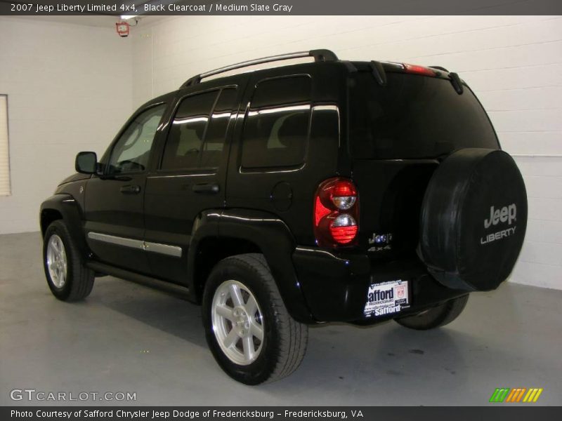 Black Clearcoat / Medium Slate Gray 2007 Jeep Liberty Limited 4x4