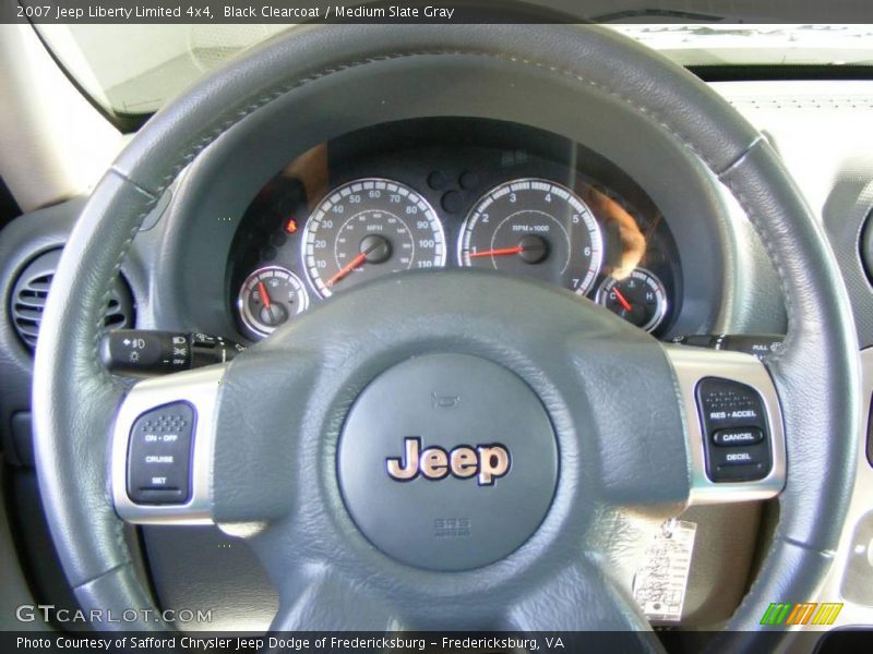 Black Clearcoat / Medium Slate Gray 2007 Jeep Liberty Limited 4x4