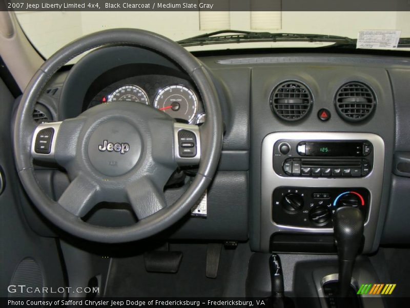 Black Clearcoat / Medium Slate Gray 2007 Jeep Liberty Limited 4x4