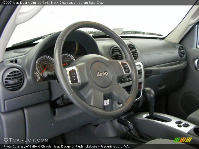 Black Clearcoat / Medium Slate Gray 2007 Jeep Liberty Limited 4x4