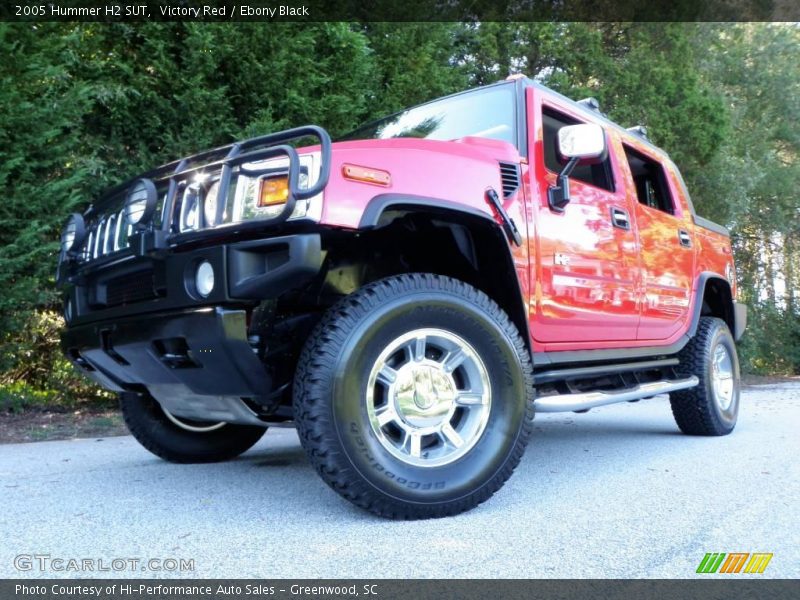 Victory Red / Ebony Black 2005 Hummer H2 SUT