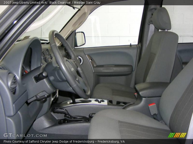 Black Clearcoat / Medium Slate Gray 2007 Jeep Liberty Limited 4x4