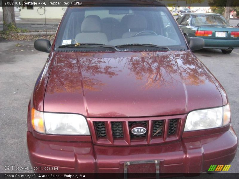 Pepper Red / Gray 2002 Kia Sportage 4x4