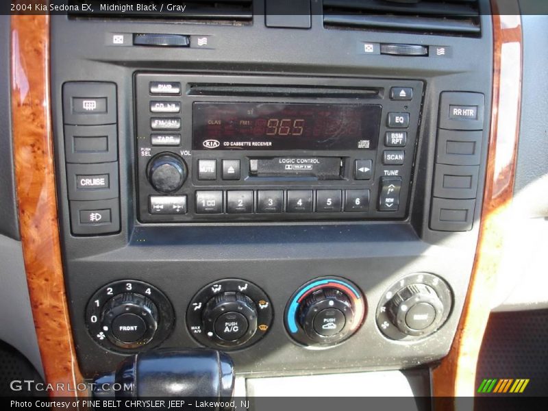 Midnight Black / Gray 2004 Kia Sedona EX