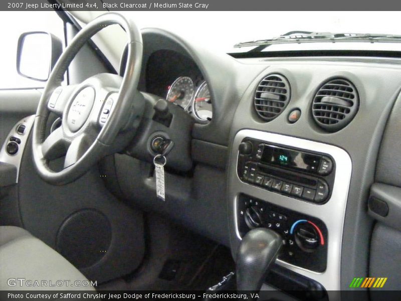 Black Clearcoat / Medium Slate Gray 2007 Jeep Liberty Limited 4x4