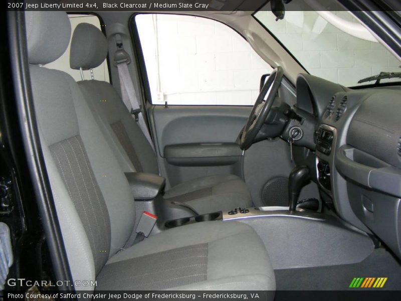 Black Clearcoat / Medium Slate Gray 2007 Jeep Liberty Limited 4x4
