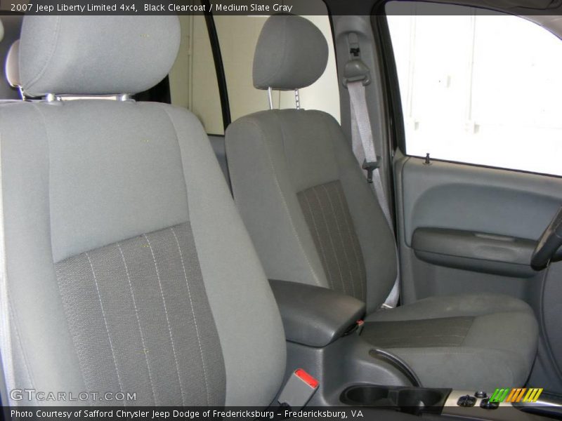 Black Clearcoat / Medium Slate Gray 2007 Jeep Liberty Limited 4x4