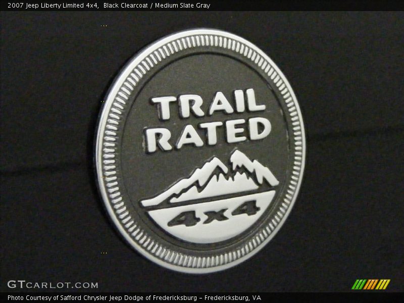 Black Clearcoat / Medium Slate Gray 2007 Jeep Liberty Limited 4x4