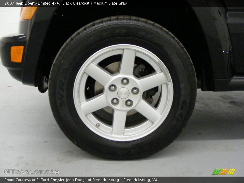 Black Clearcoat / Medium Slate Gray 2007 Jeep Liberty Limited 4x4